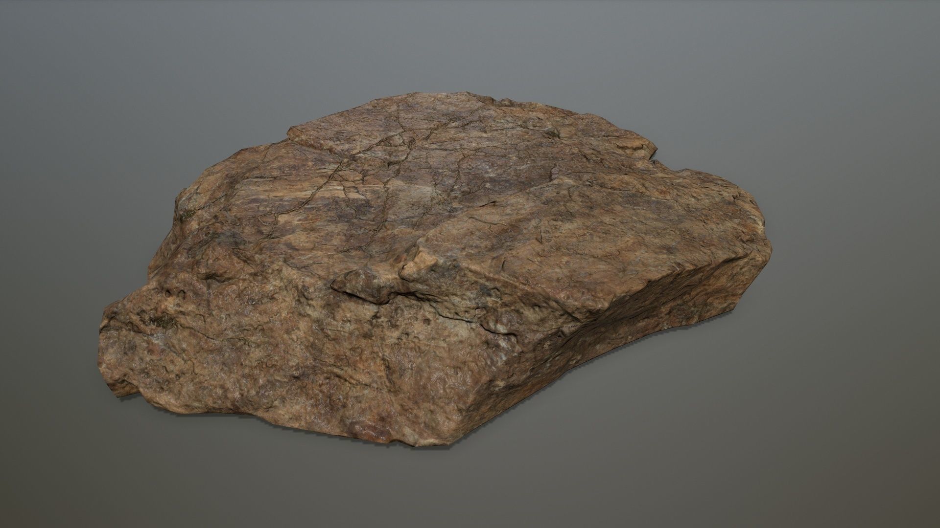 desert rock set 4 Low-poly 3D model_5