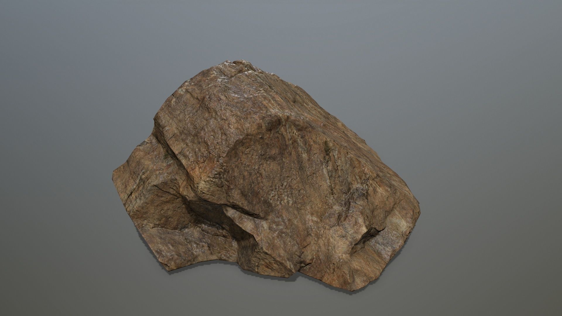 desert rock set 4 Low-poly 3D model_9