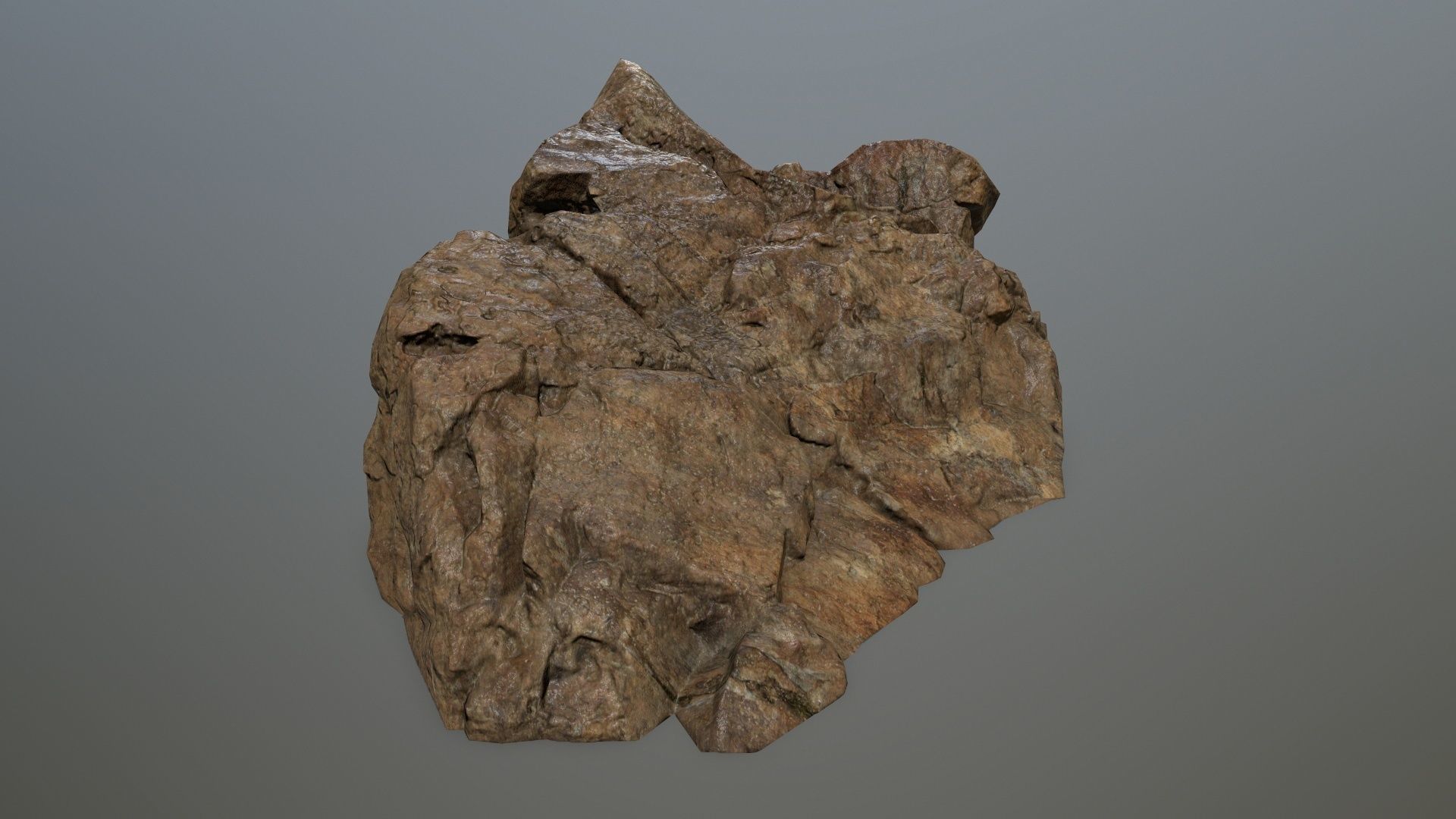 desert rock set 4 Low-poly 3D model_17