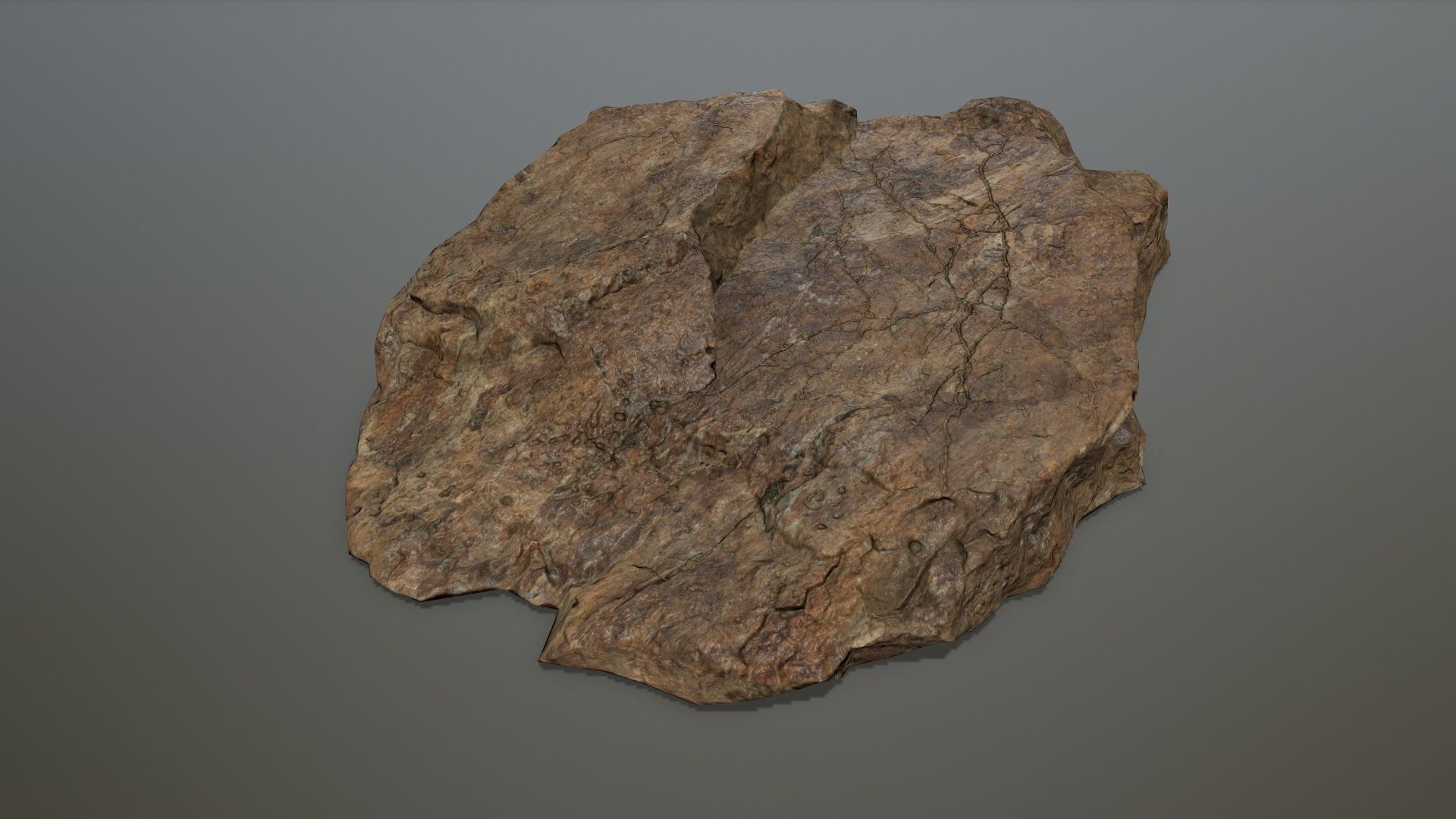 desert rock set 4 Low-poly 3D model_4