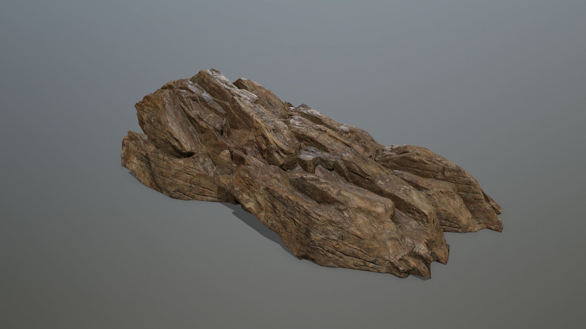 desert rock set 4 Low-poly 3D model_3