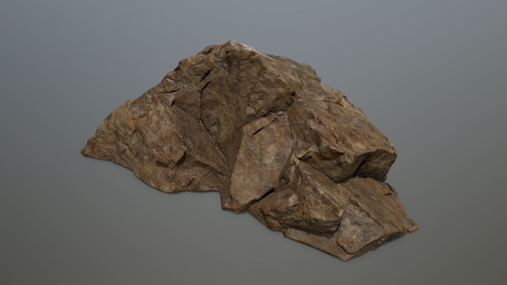 desert rock set 4 Low-poly 3D model_10