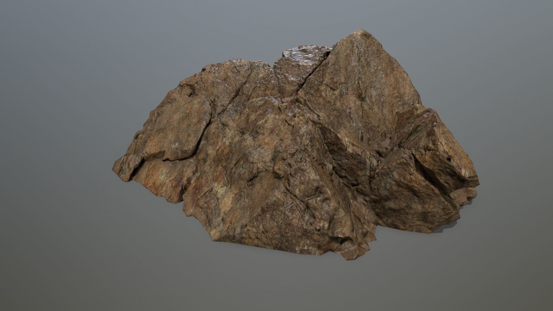 desert rock set 4 Low-poly 3D model_16