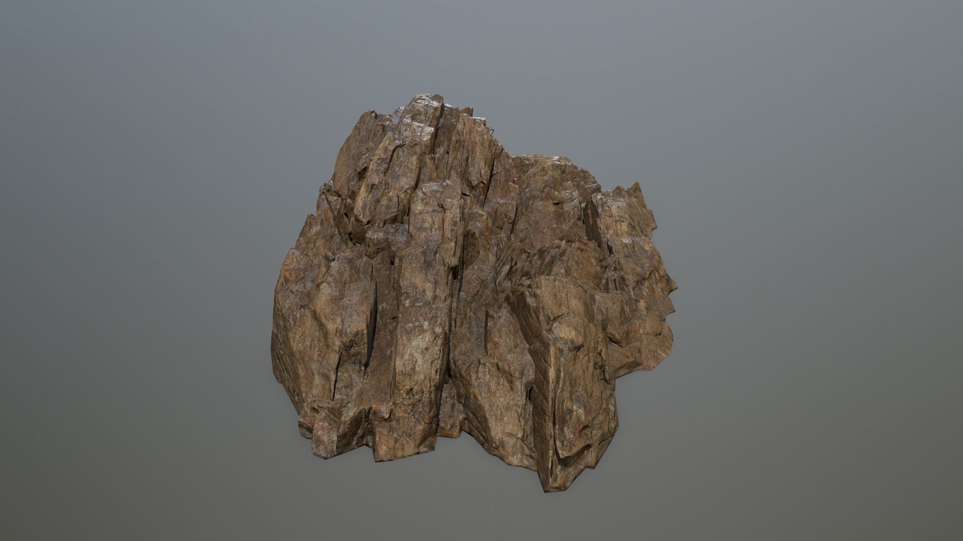 desert rock set 4 Low-poly 3D model_2