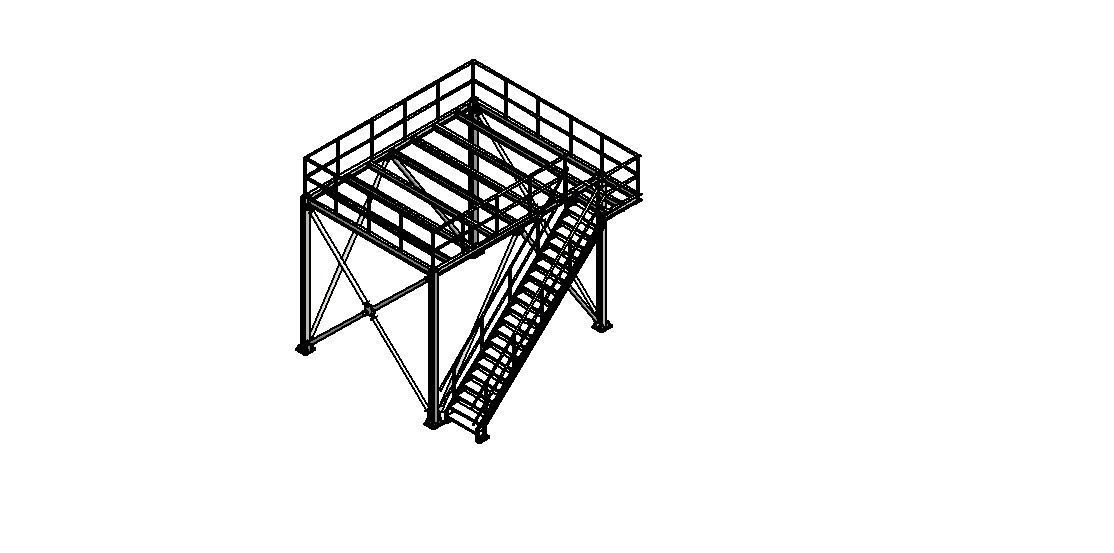 Steel structure 3D model_1