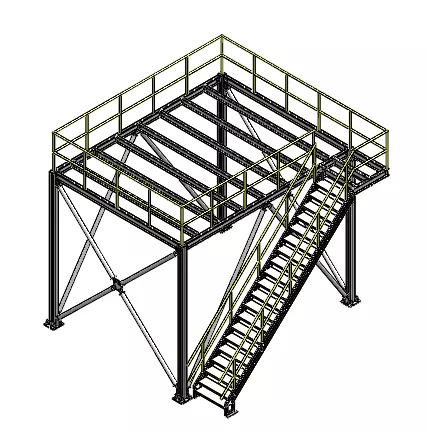 Steel structure 3D model_0