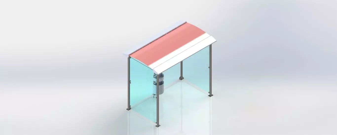 Bus Station 3D model_0