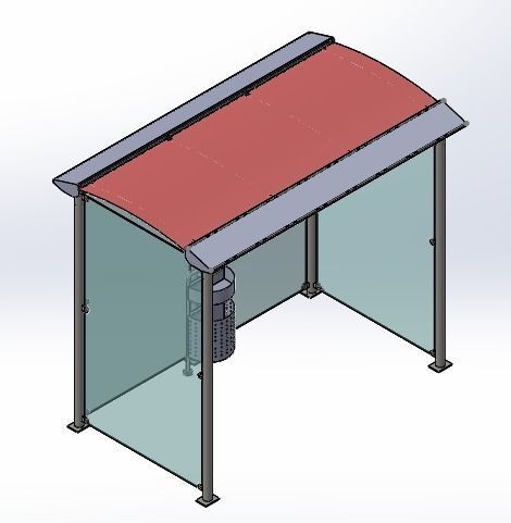 Bus Station 3D model_1