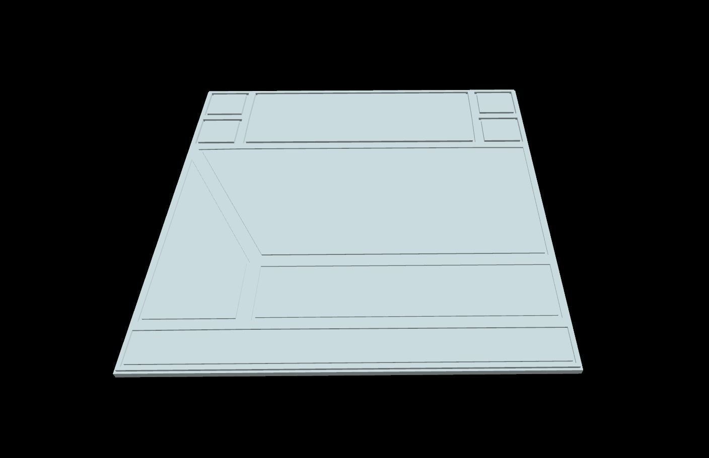 Extreme Low-Poly Sci-Fi Panels Low-poly 3D model_7