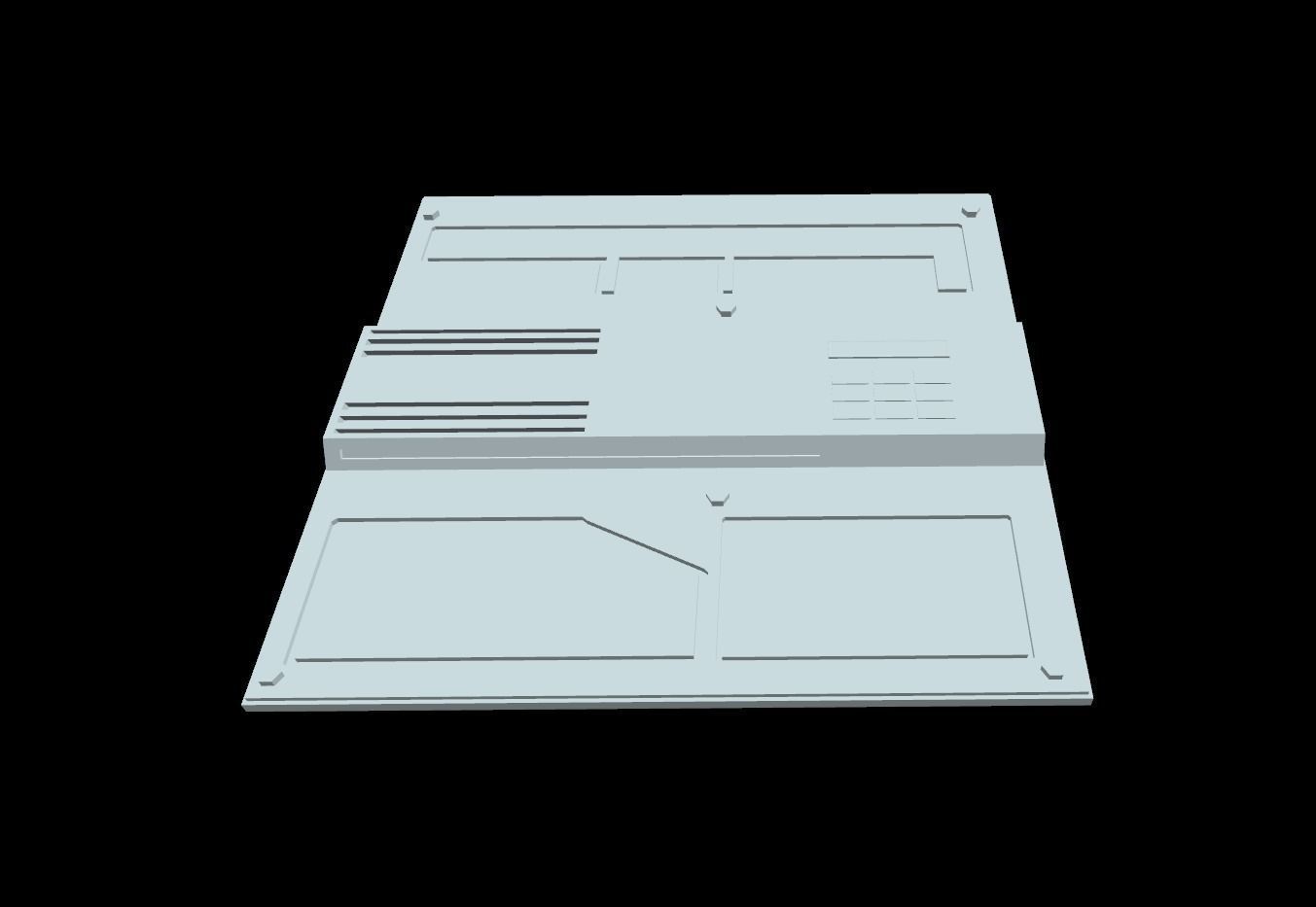 Extreme Low-Poly Sci-Fi Panels Low-poly 3D model_5