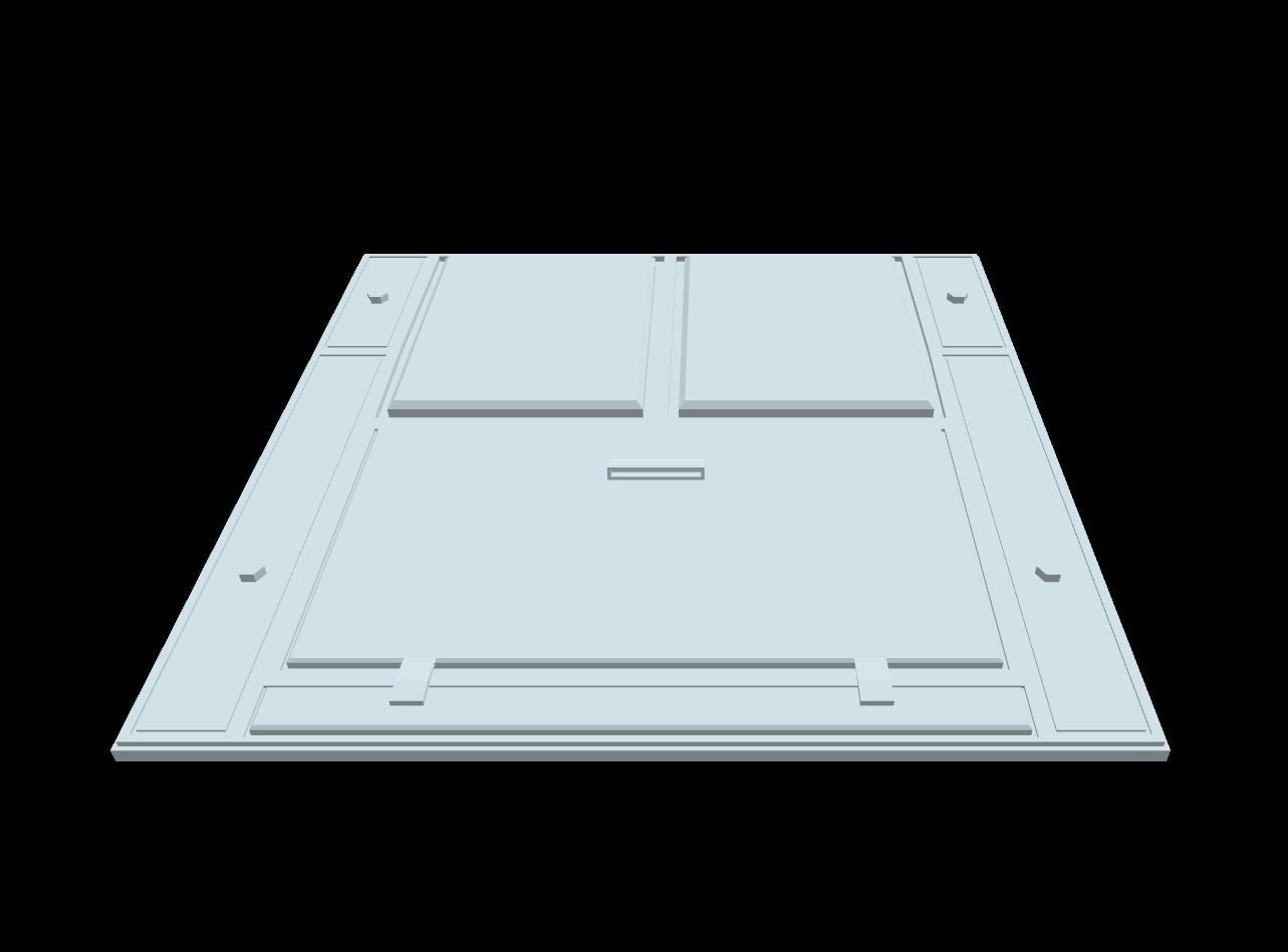 Extreme Low-Poly Sci-Fi Panels Low-poly 3D model_9