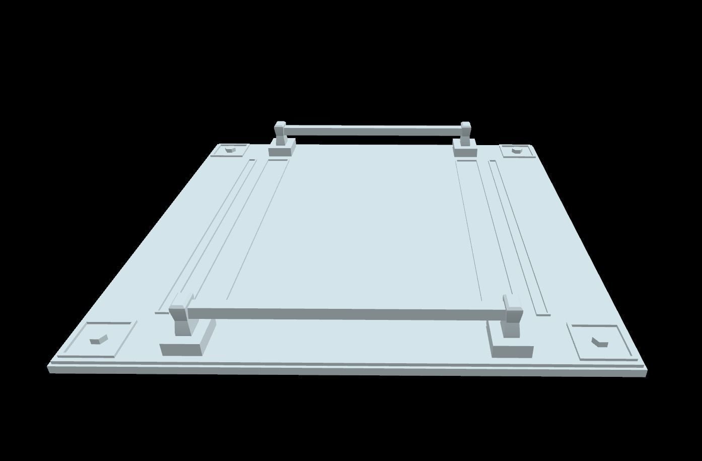 Extreme Low-Poly Sci-Fi Panels Low-poly 3D model_8