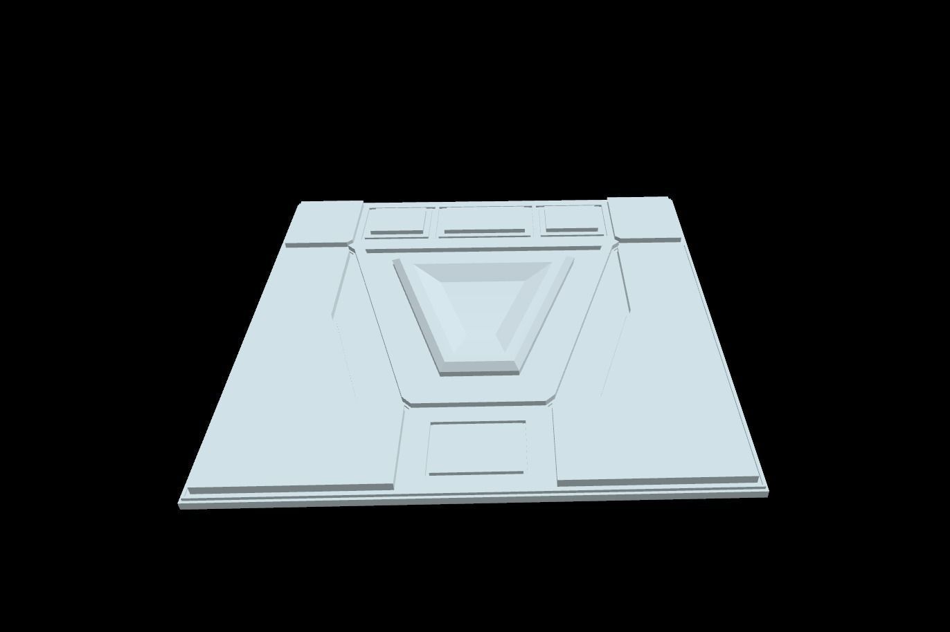 Extreme Low-Poly Sci-Fi Panels Low-poly 3D model_11