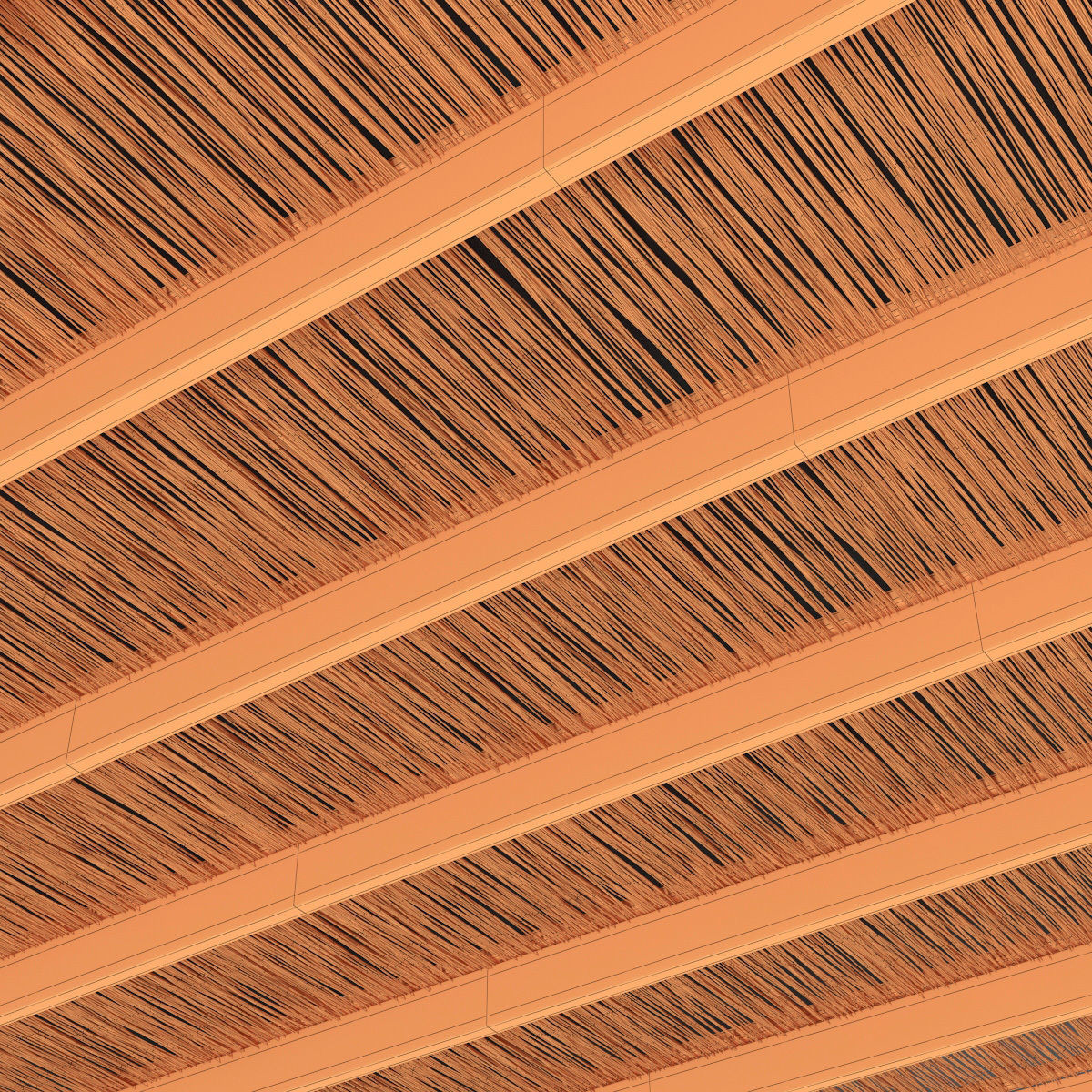 Ceiling canopy thin branch 3D model_10