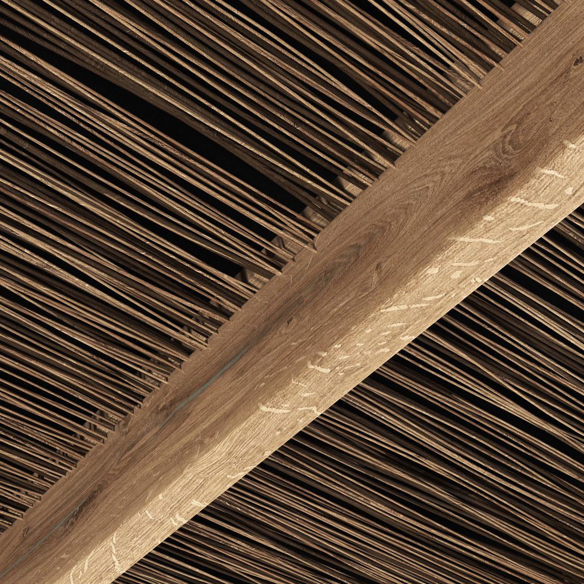 Ceiling canopy thin branch 3D model_5