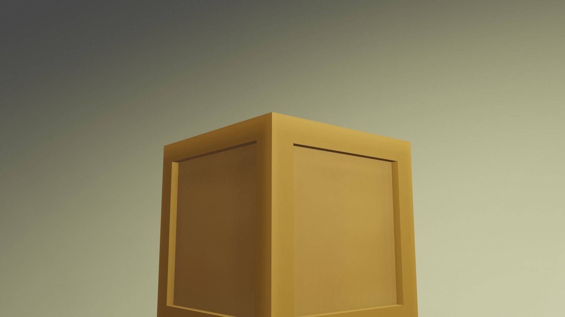 Simple game-ready box Free low-poly 3D model_3