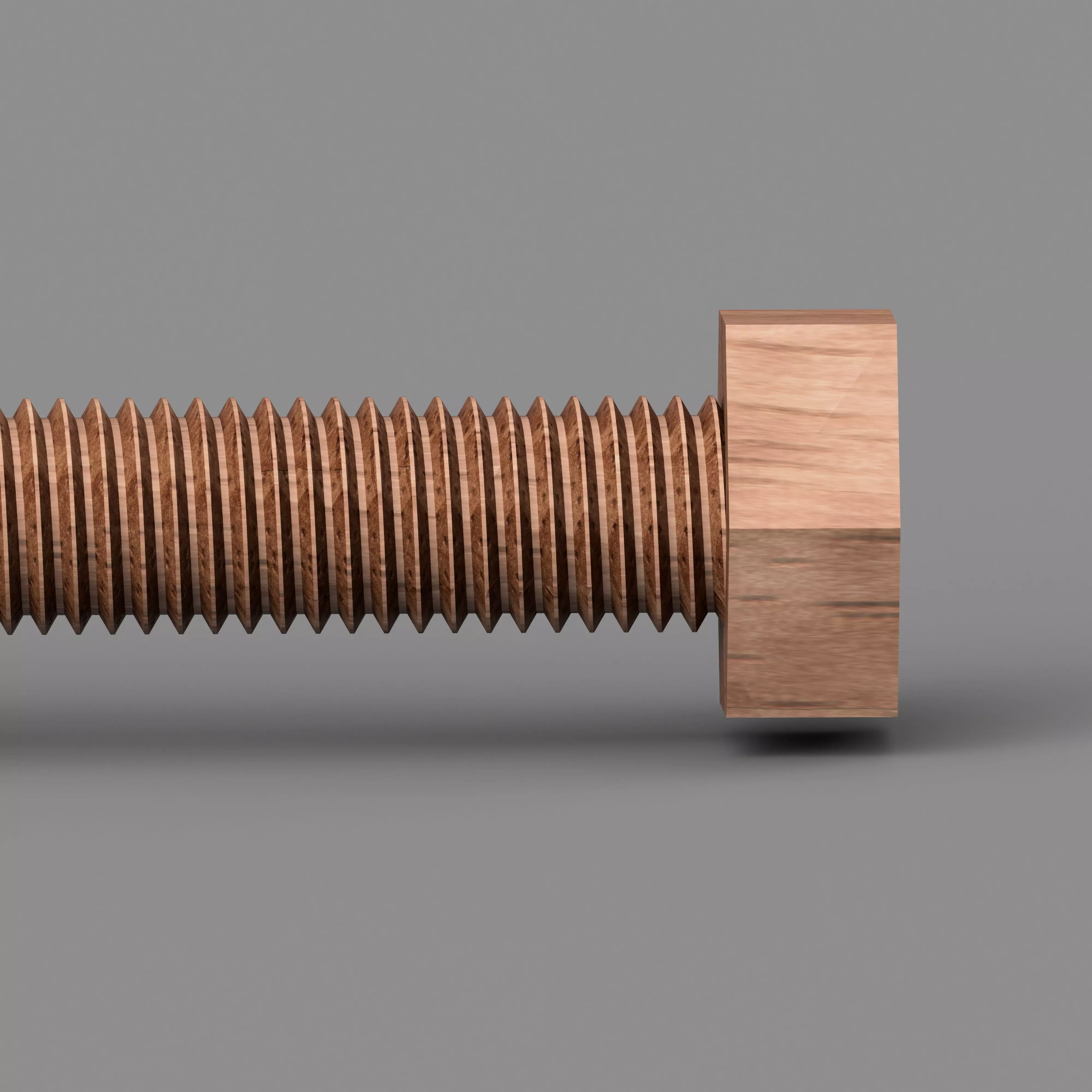 Wooden Screw 3d 3axis CNC 3D model