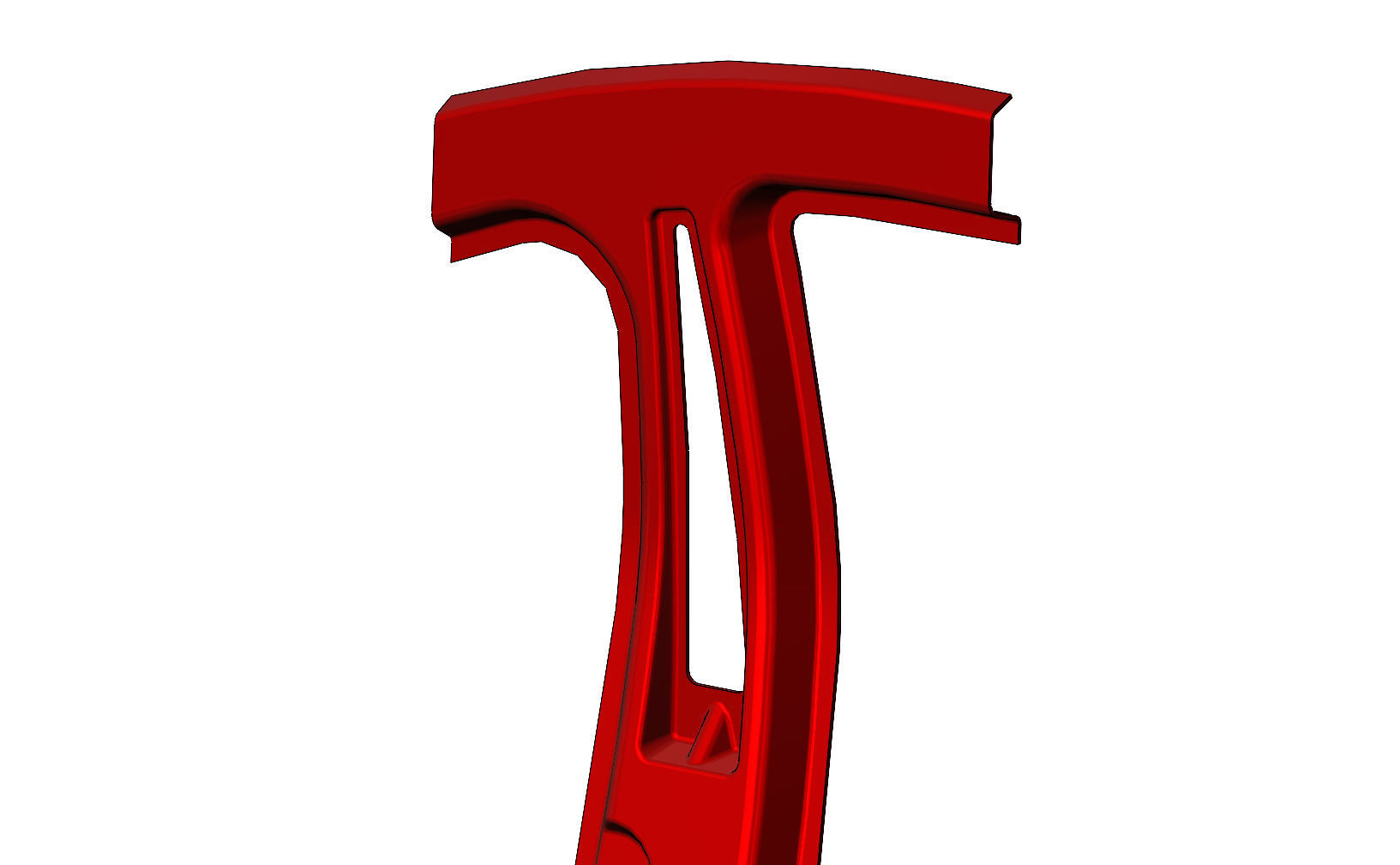 Car central pillar  3D print model_7