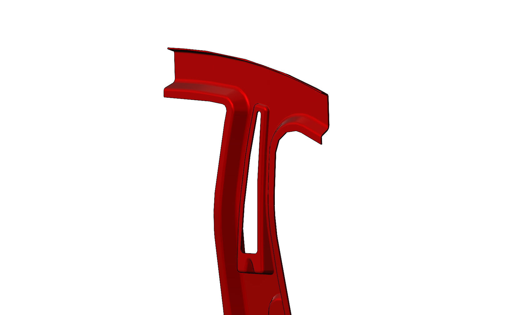 Car central pillar  3D print model_9