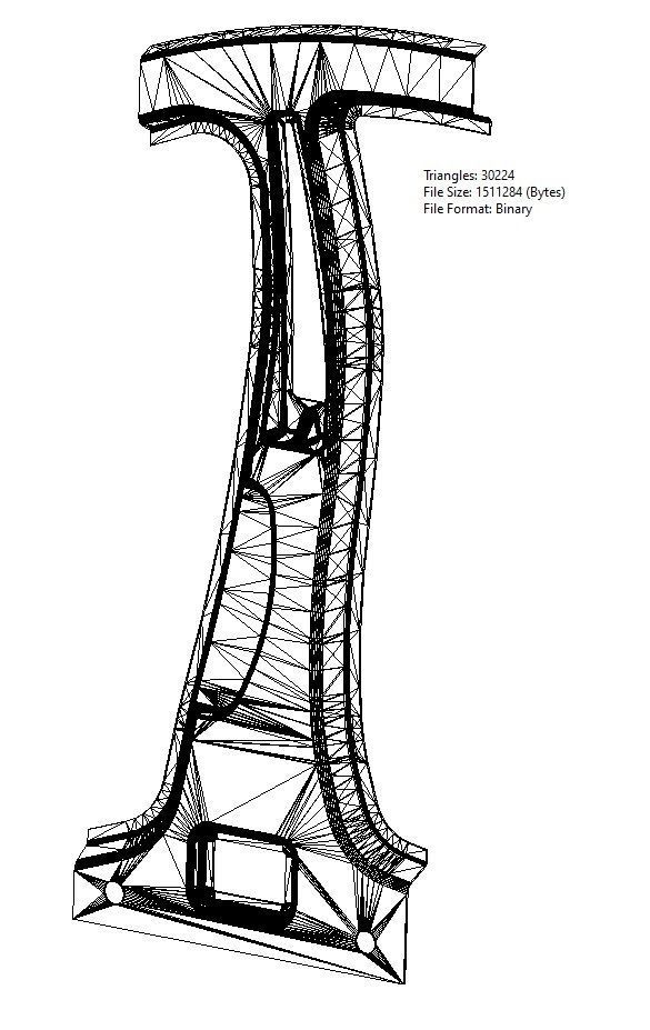 Car central pillar  3D print model_13