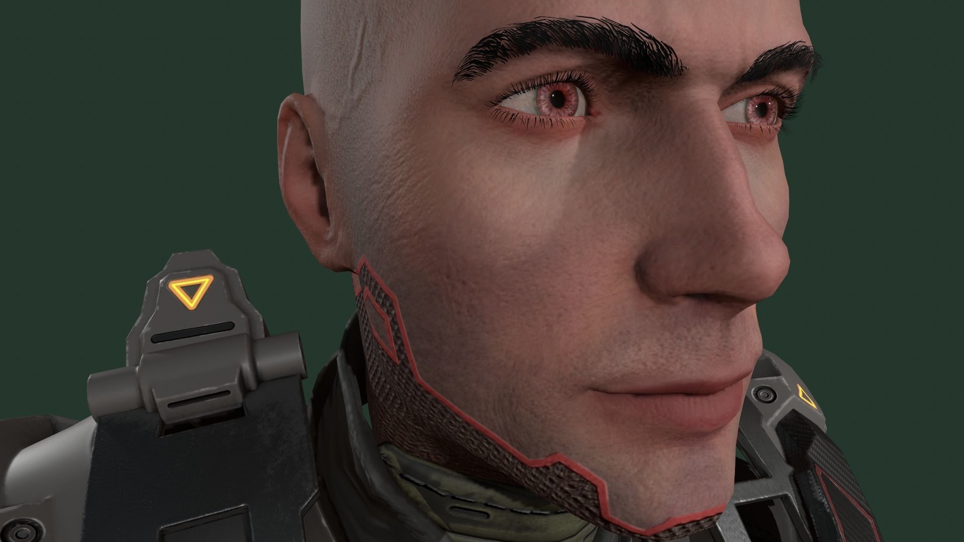 Soldier oculus rift character skins Low-poly 3D model_9