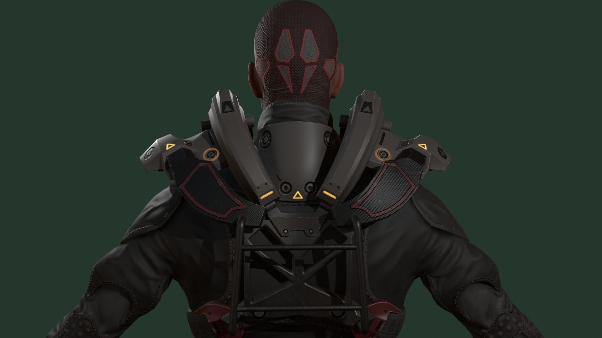Soldier oculus rift character skins Low-poly 3D model_6