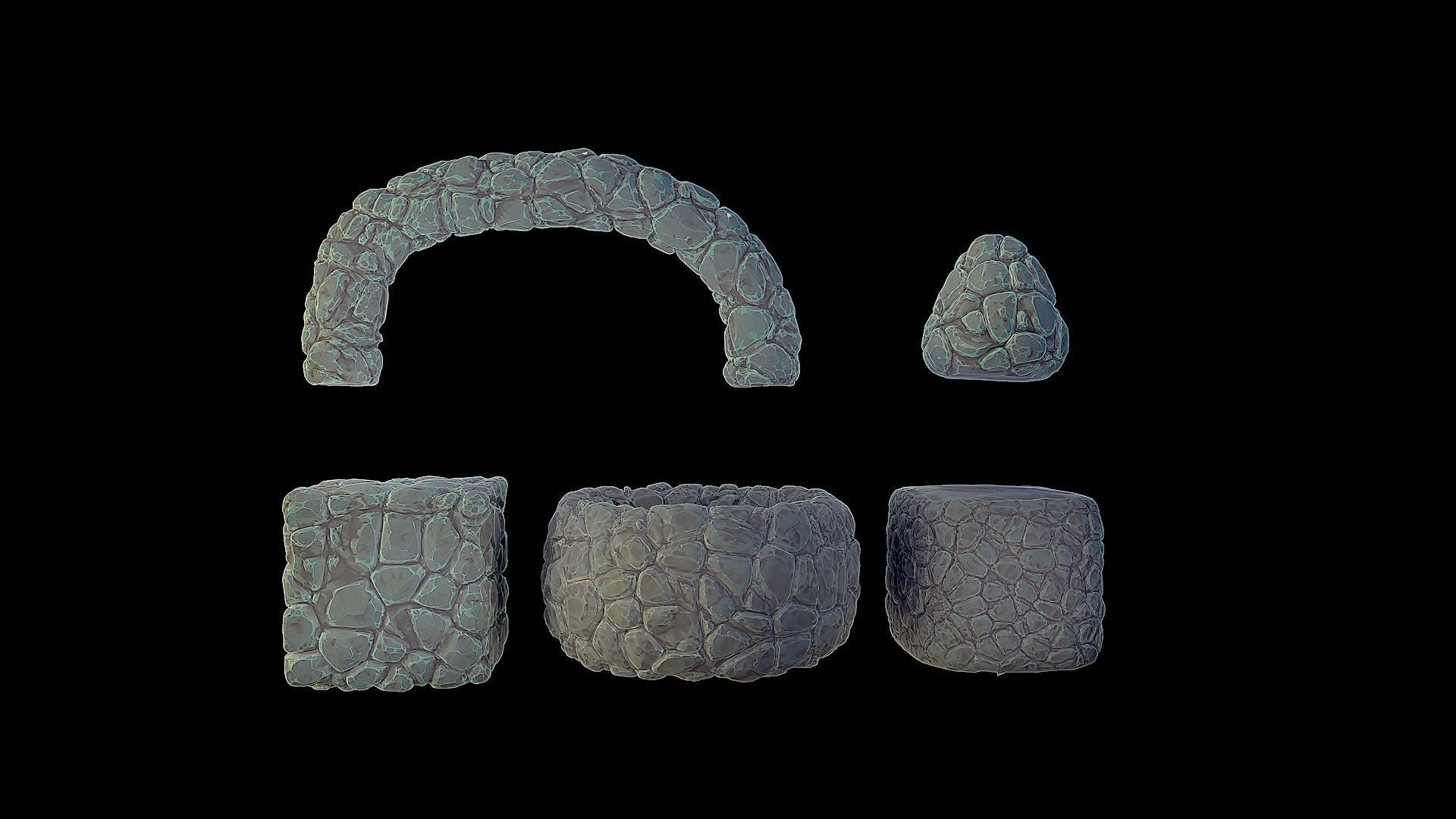 Stylized Rock Collection 1 _4