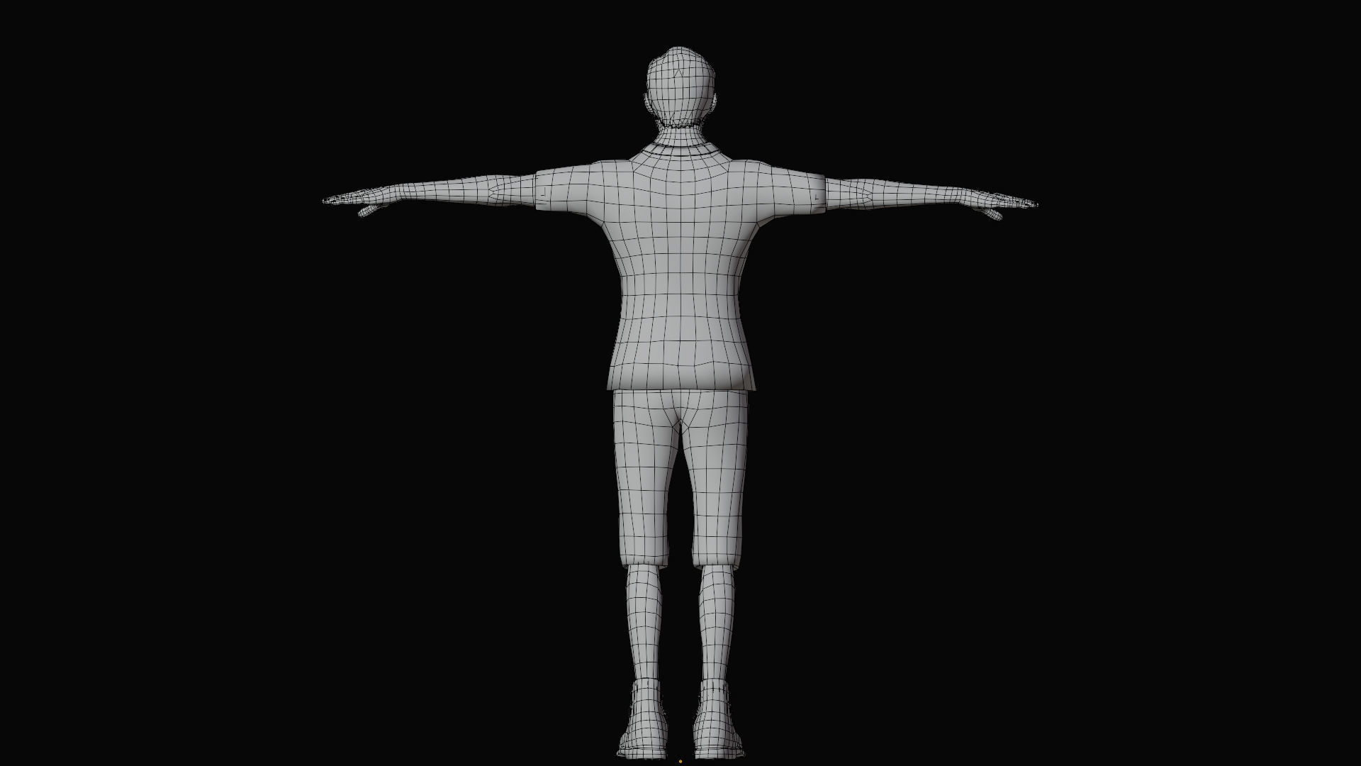 Modern Tarzan Game-Ready Character Low-poly 3D model_14