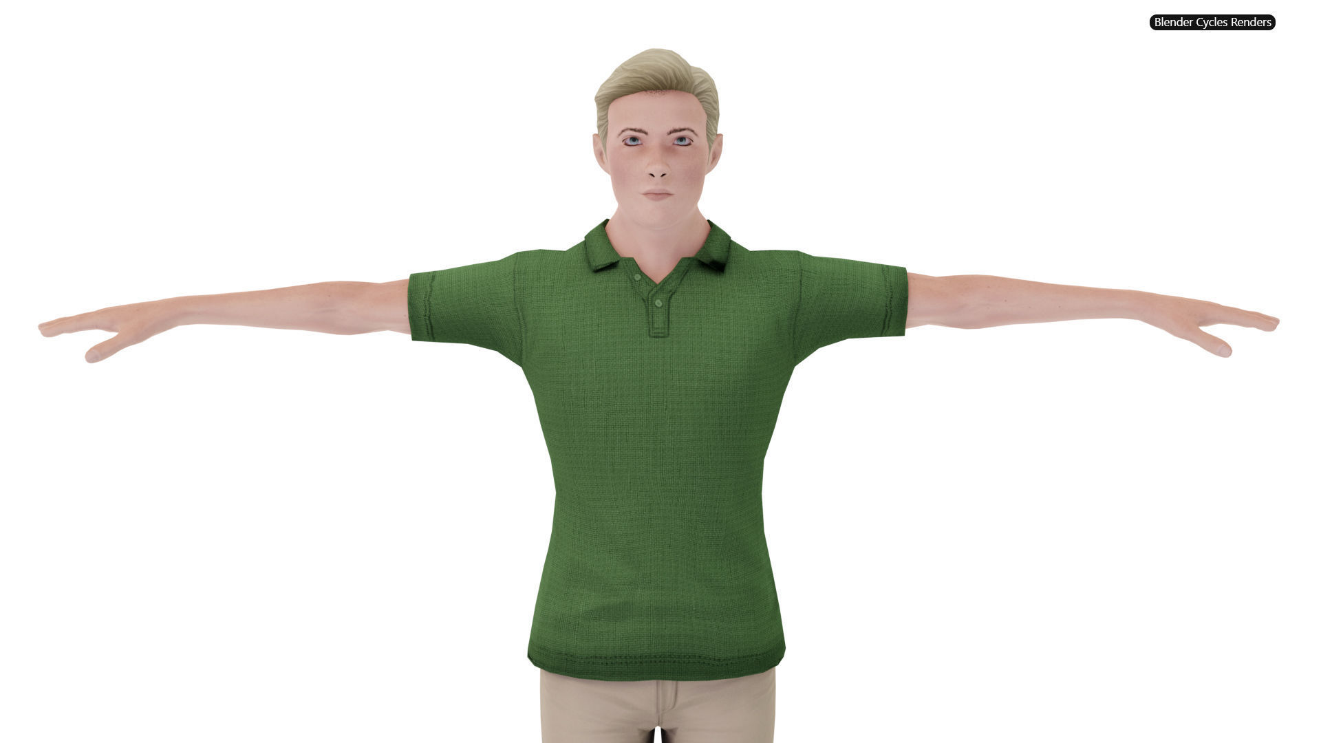 Modern Tarzan Game-Ready Character Low-poly 3D model_1