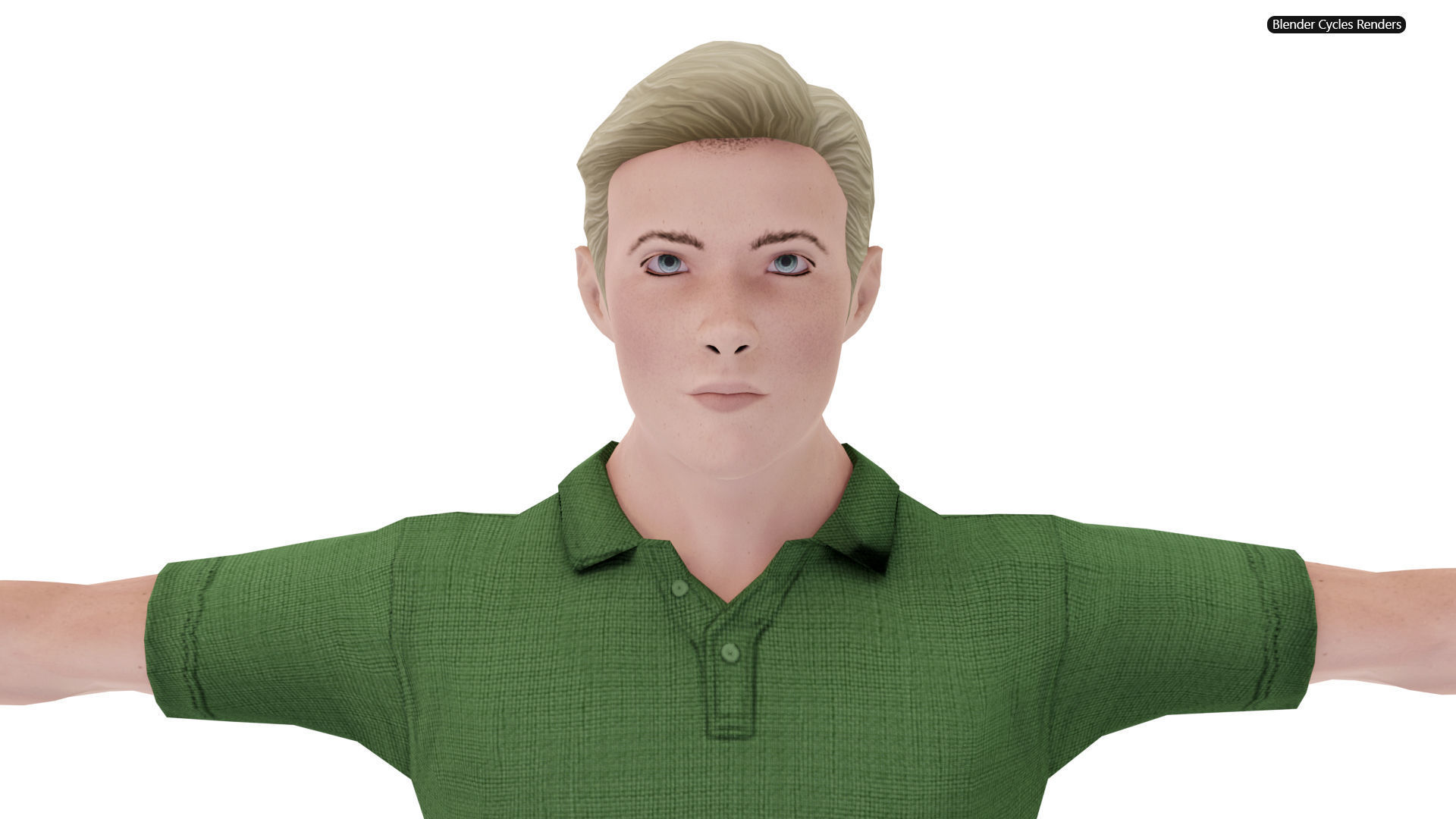 Modern Tarzan Game-Ready Character Low-poly 3D model_7