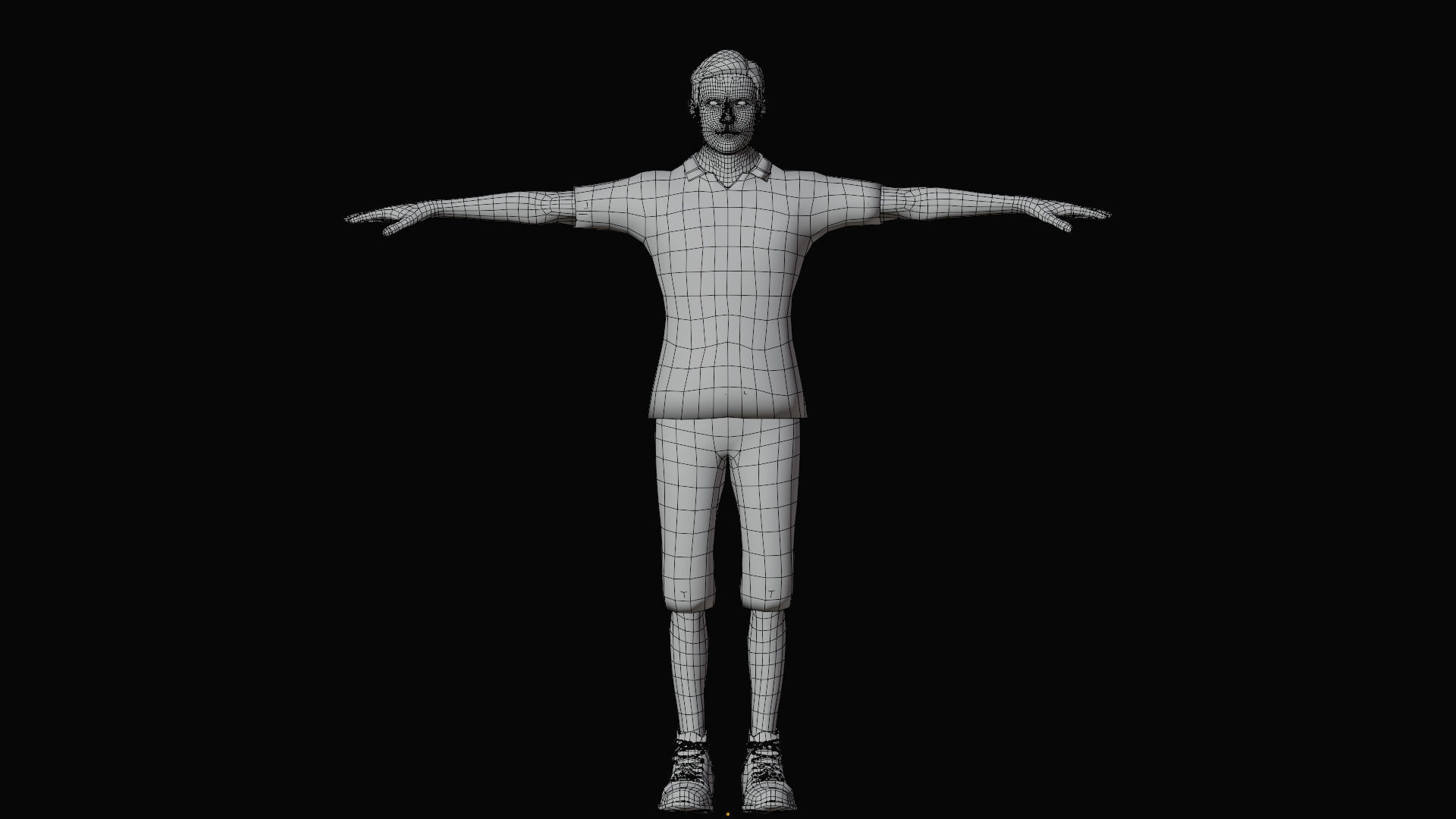 Modern Tarzan Game-Ready Character Low-poly 3D model_13