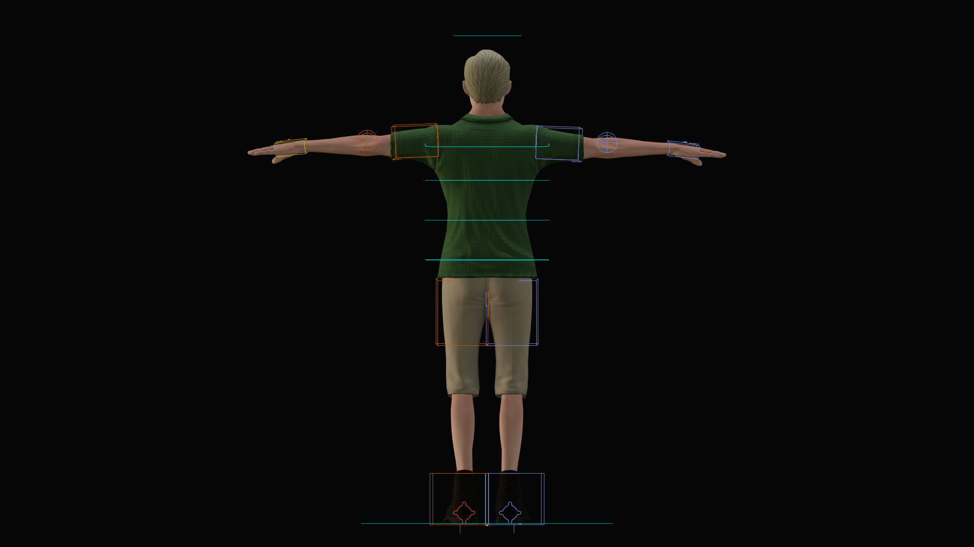 Modern Tarzan Game-Ready Character Low-poly 3D model_10