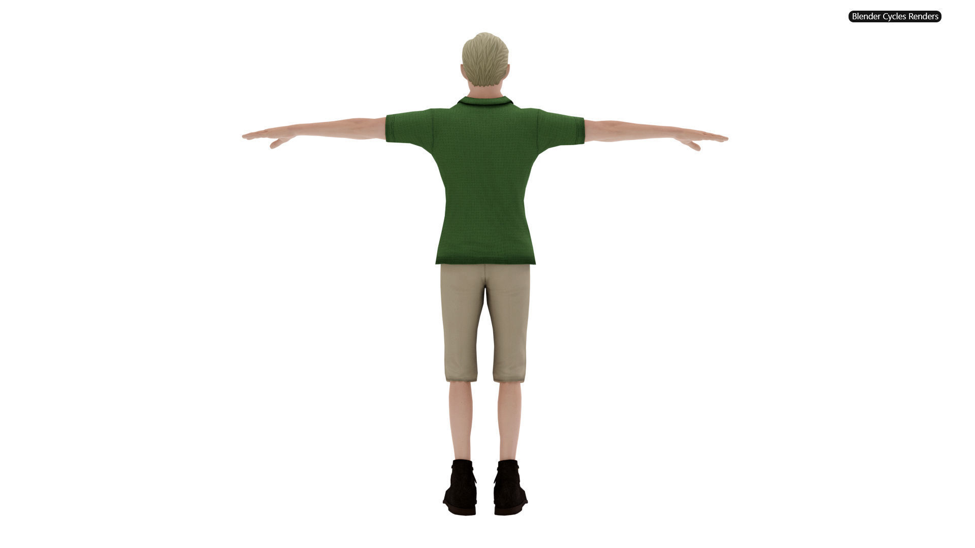 Modern Tarzan Game-Ready Character Low-poly 3D model_5