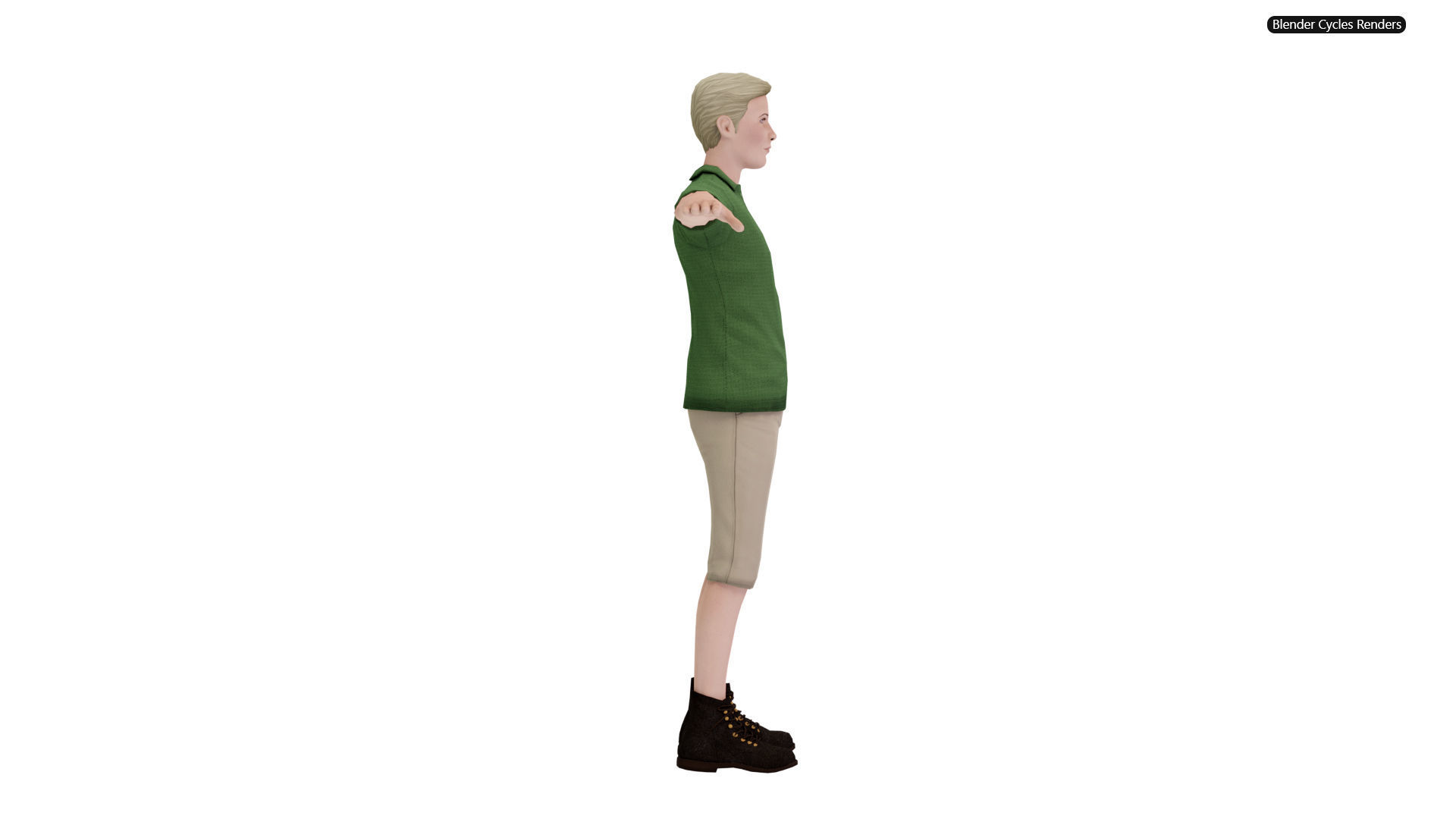 Modern Tarzan Game-Ready Character Low-poly 3D model_6