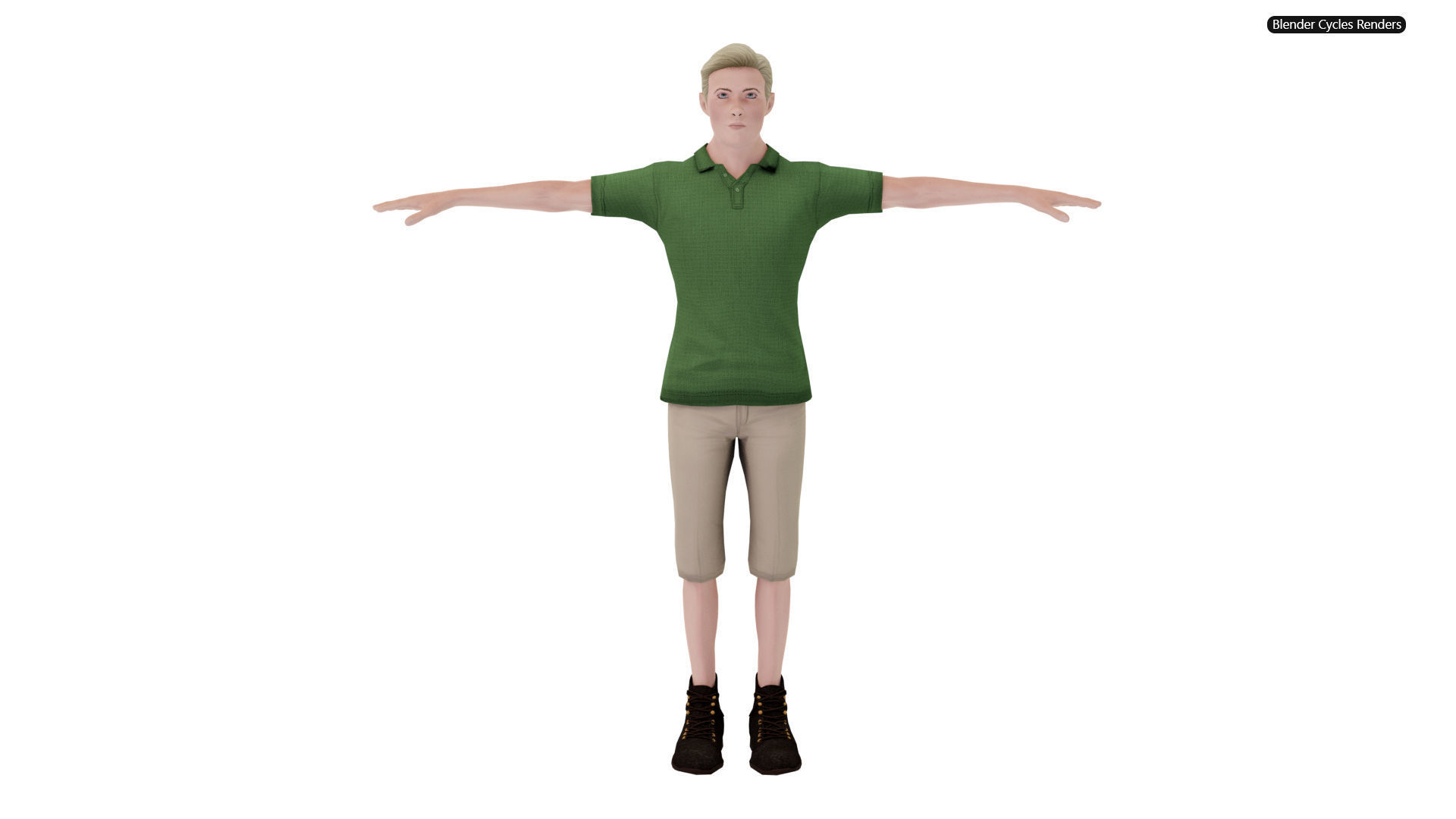 Modern Tarzan Game-Ready Character Low-poly 3D model_2