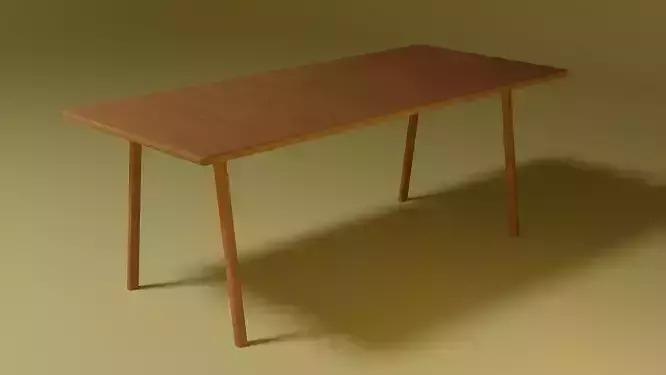 Wooden dining table