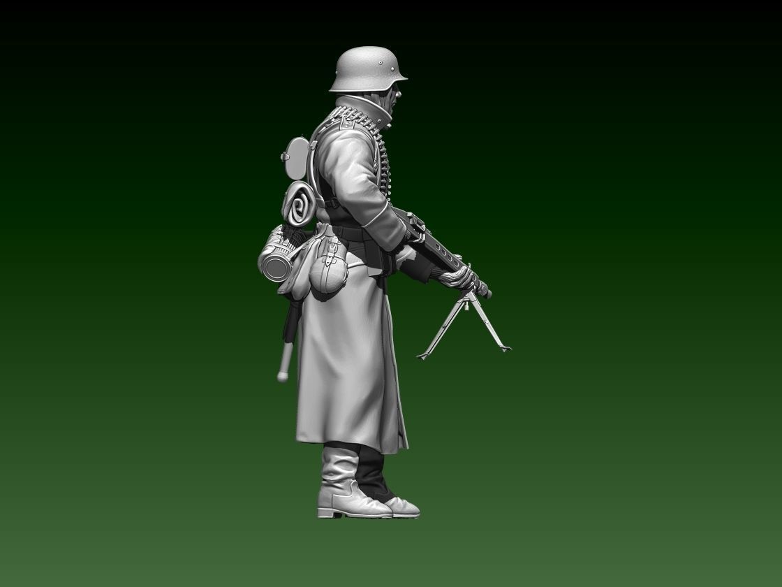 German officer 3D print model_65