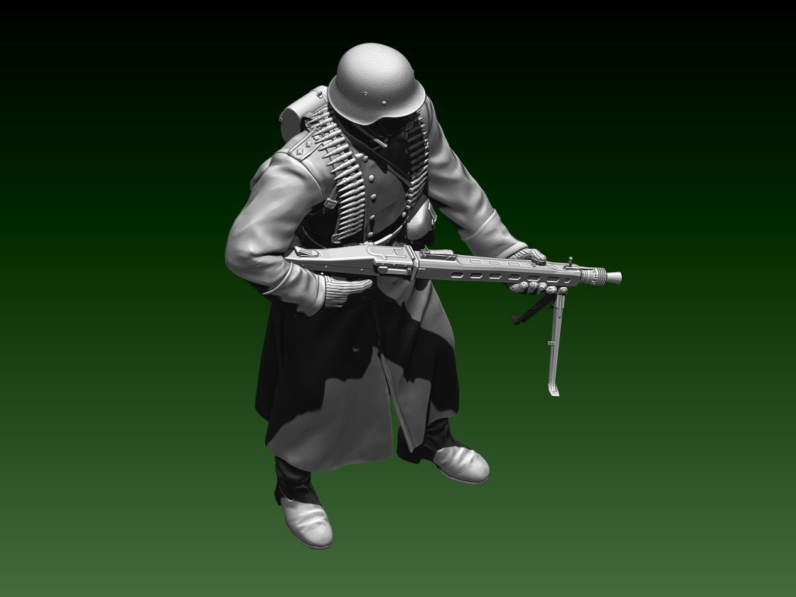 German officer 3D print model_1