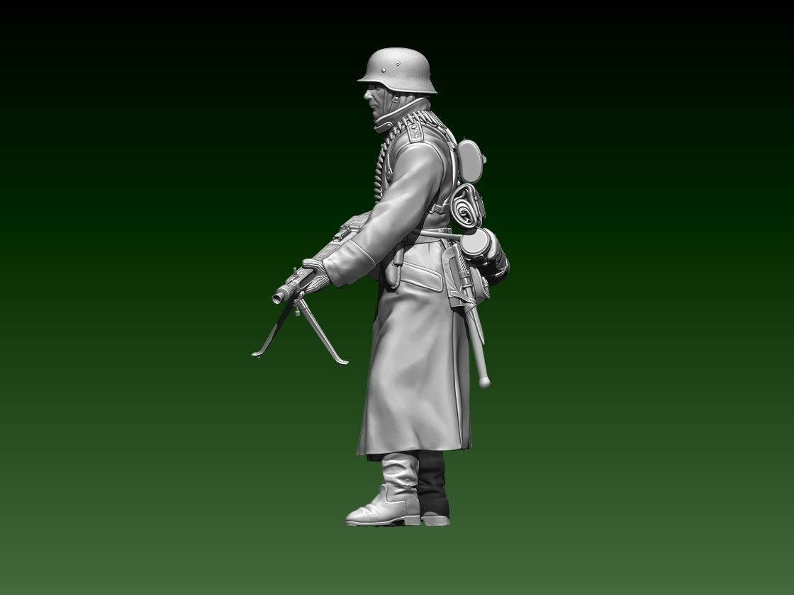 German officer 3D print model_6