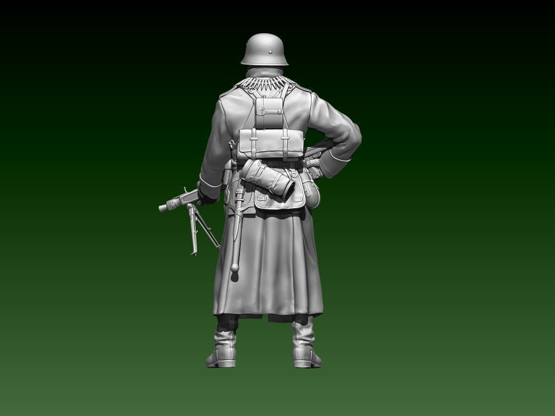 German officer 3D print model_17