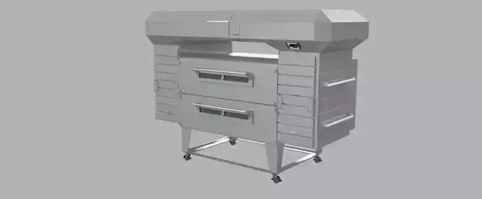 Oven gas Low-poly 3D model