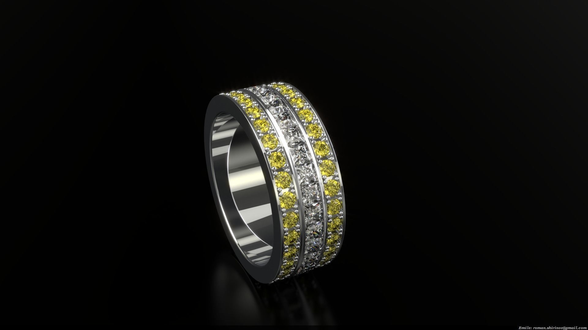 Ring 0252 sizes 16 - 22 3D print model_2