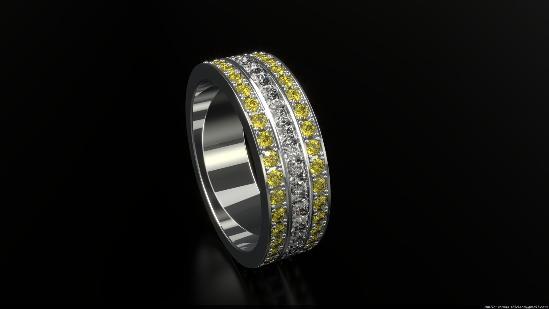 Ring 0252 sizes 16 - 22 3D print model_5