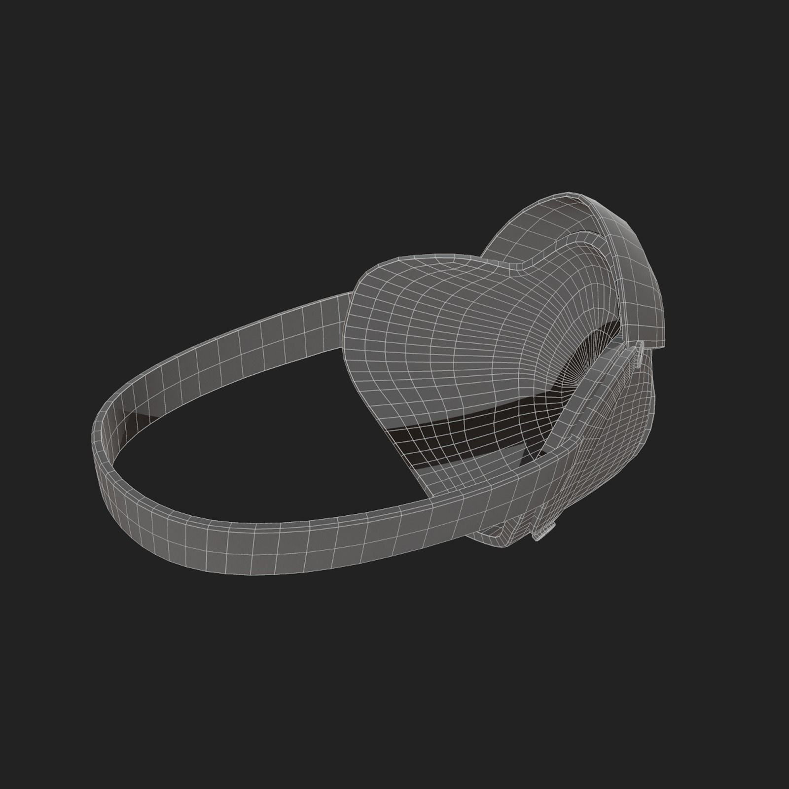 Gas mask protection futuristic technology fantasy 3d  Low-poly 3D model_10