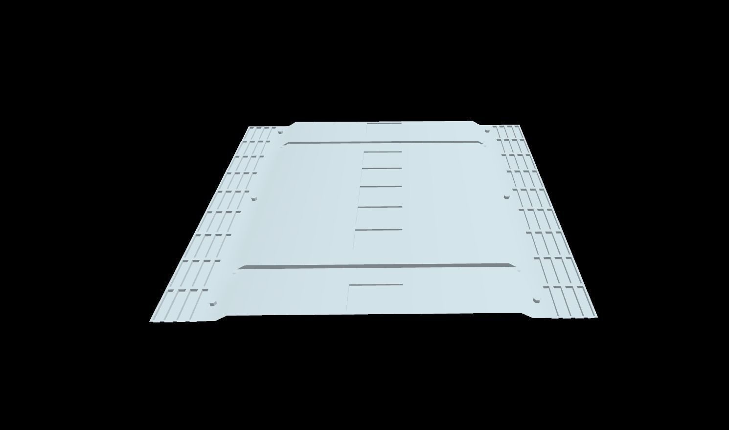 Extreme low-poly sci-fi Floor Panels Low-poly 3D model_12