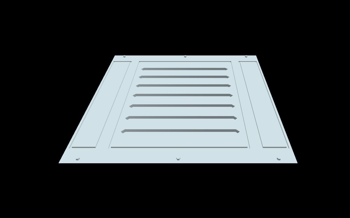 Extreme low-poly sci-fi Floor Panels Low-poly 3D model_7