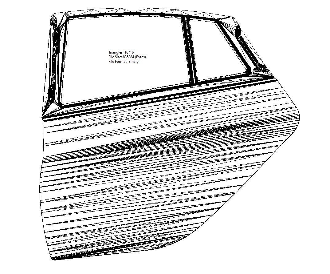  Car door  panel 3D print model_12