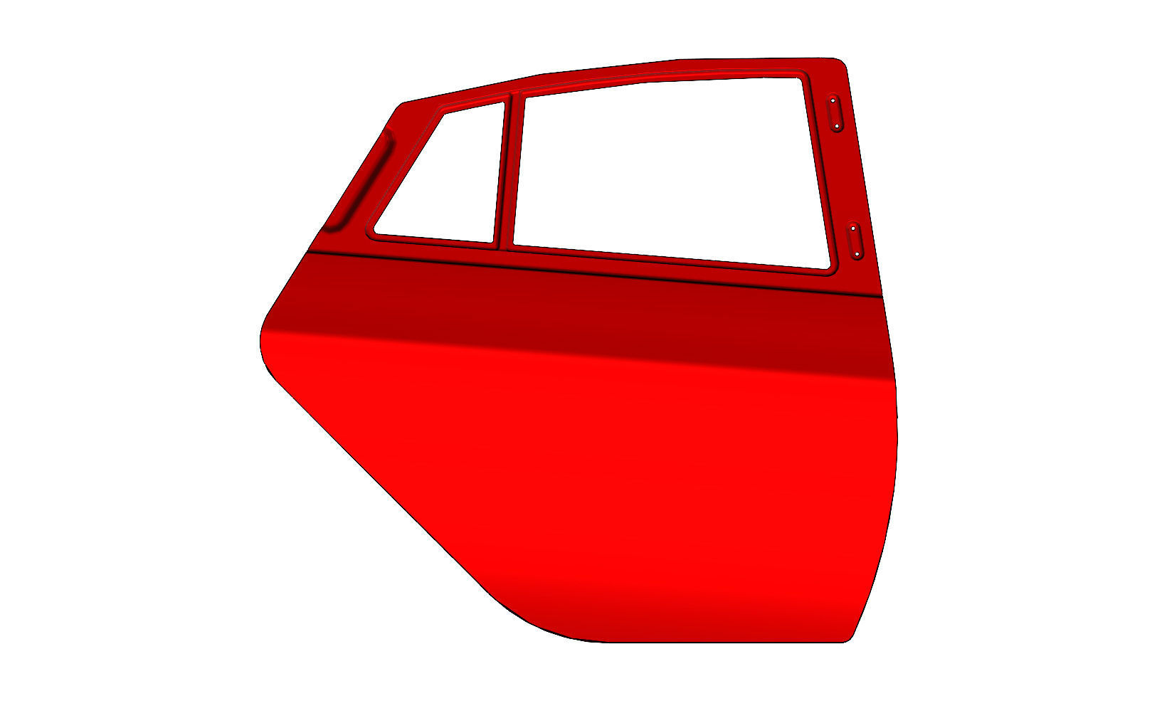  Car door  panel 3D print model_6