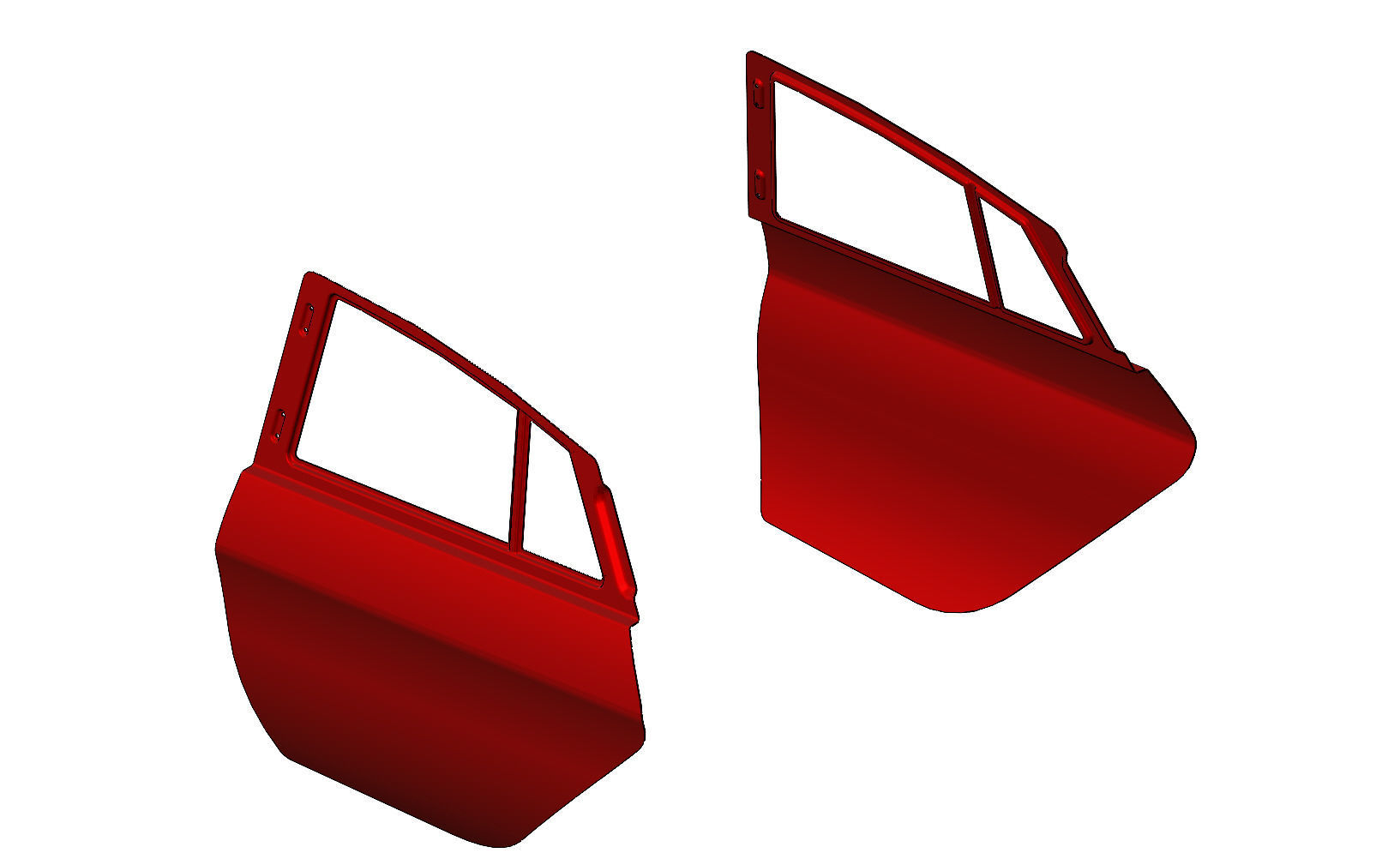  Car door  panel 3D print model_2