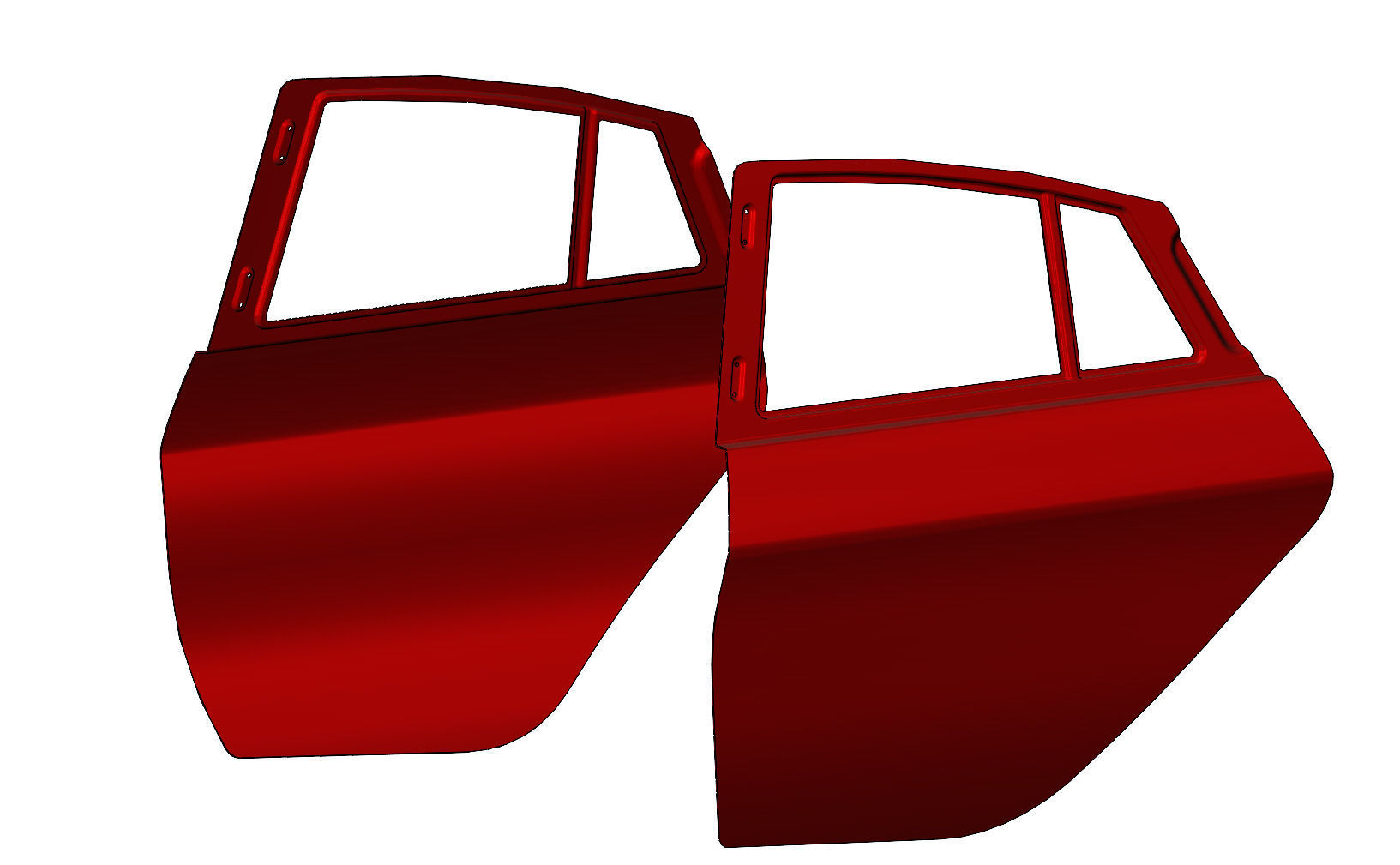  Car door  panel 3D print model_10